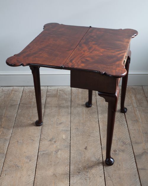 GEORGE II CUBAN MAHOGANY TEA TABLE - ADDITIONAL PHOTO 3