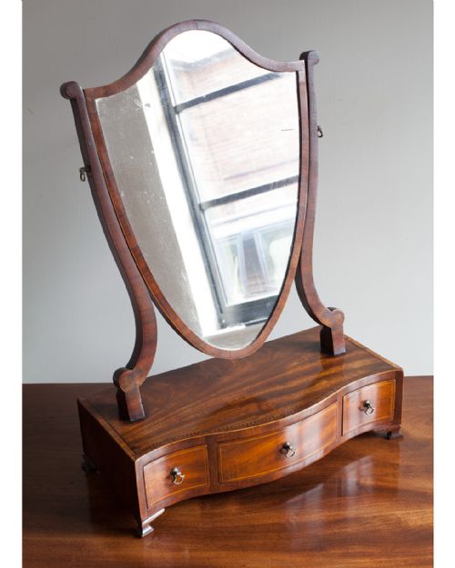 GEORGIAN MAHOGANY TOILET MIRROR - ADDITIONAL PHOTO 2
