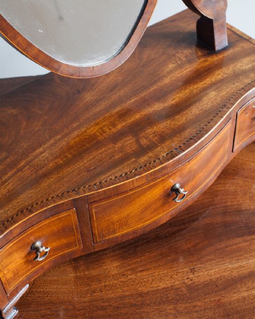 GEORGIAN MAHOGANY TOILET MIRROR - ADDITIONAL PHOTO 3