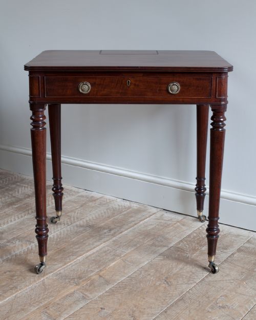 REGENCY MAHOGANY CHAMBER WRITING TABLE - ADDITIONAL PHOTO 1