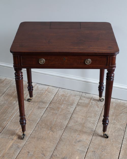 REGENCY MAHOGANY CHAMBER WRITING TABLE - ADDITIONAL PHOTO 2