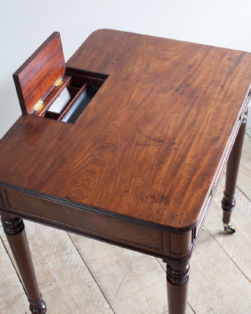 REGENCY MAHOGANY CHAMBER WRITING TABLE - ADDITIONAL PHOTO 4