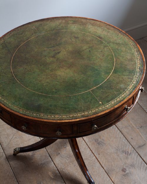 19TH CENTURY MAHOGANY DRUM TABLE - ADDITIONAL PHOTO 2