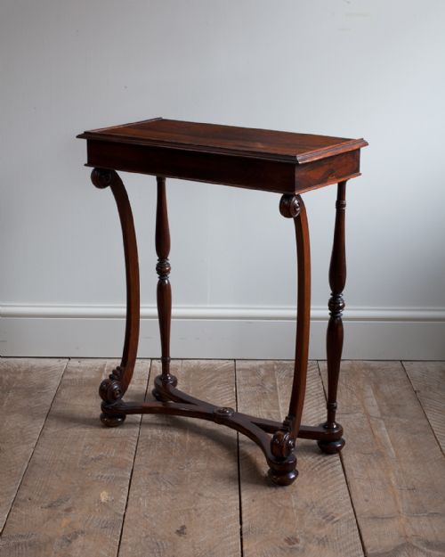 REGENCY ROSEWOOD CONSOLE SIDE TABLE - ADDITIONAL PHOTO 1