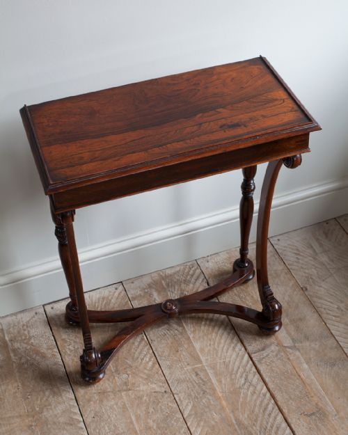 REGENCY ROSEWOOD CONSOLE SIDE TABLE - ADDITIONAL PHOTO 4