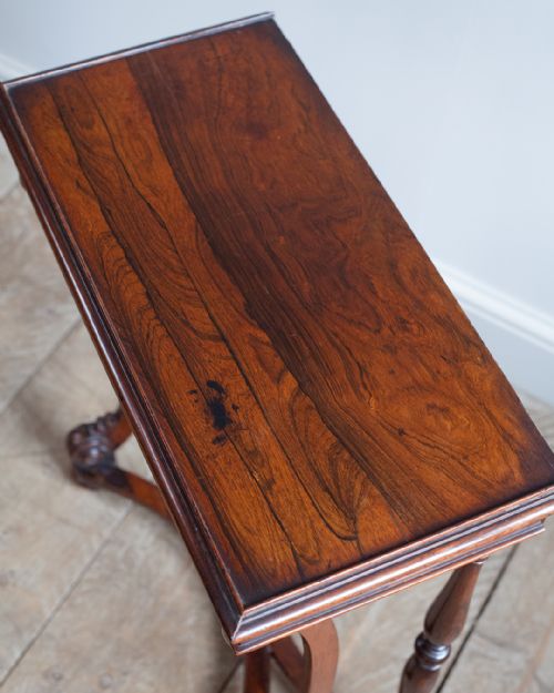 REGENCY ROSEWOOD CONSOLE SIDE TABLE - ADDITIONAL PHOTO 6