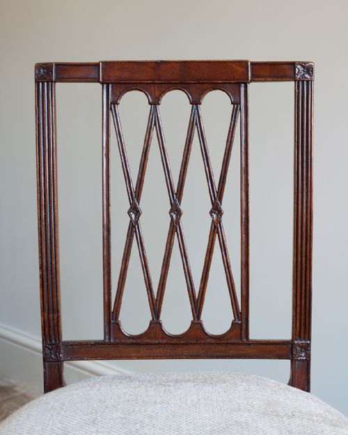 FINE QUALITY HEPPLEWHITE PERIOD MAHOGANY SIDE CHAIR - ADDITIONAL PHOTO 3