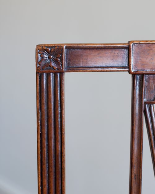 FINE QUALITY HEPPLEWHITE PERIOD MAHOGANY SIDE CHAIR - ADDITIONAL PHOTO 6
