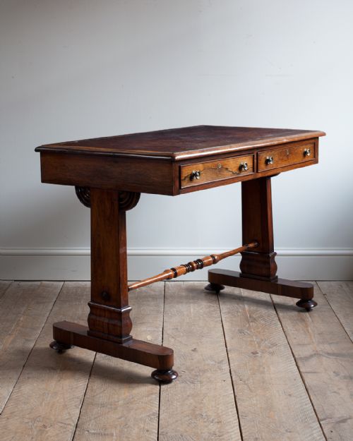 late regency rosewood writing table - CATEGORY: ANTIQUE TABLES - DATED REGENCY