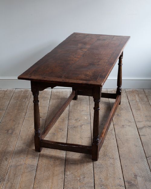 SMALL 17TH CENTURY OAK REFECTORY TABLE - ADDITIONAL PHOTO 1