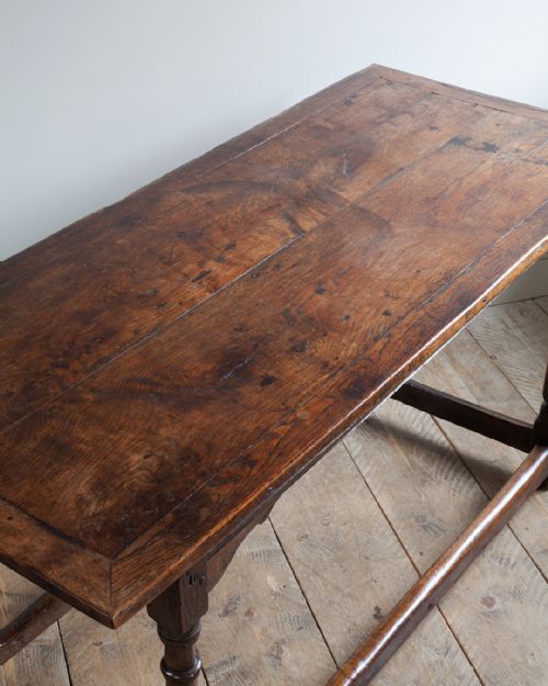 SMALL 17TH CENTURY OAK REFECTORY TABLE - ADDITIONAL PHOTO 3