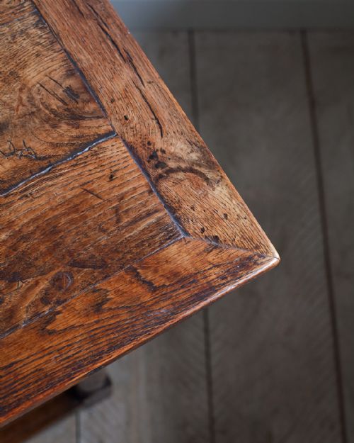 SMALL 17TH CENTURY OAK REFECTORY TABLE - ADDITIONAL PHOTO 4