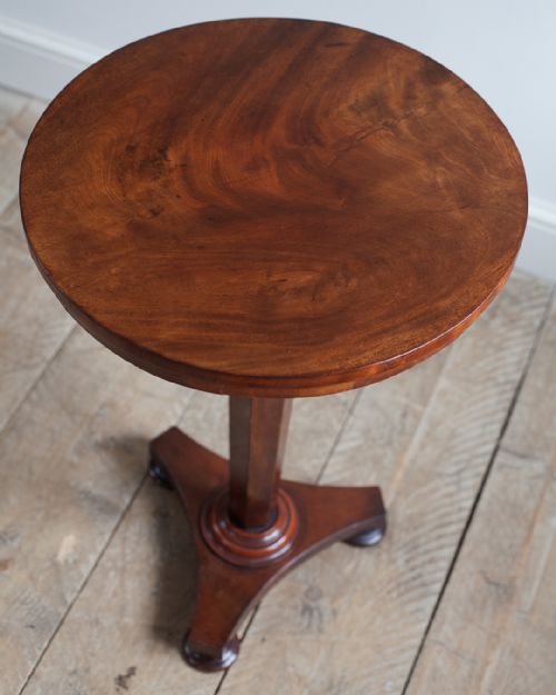 WILLIAM IV MAHOGANY PEDESTAL LAMP TABLE - ADDITIONAL PHOTO 2