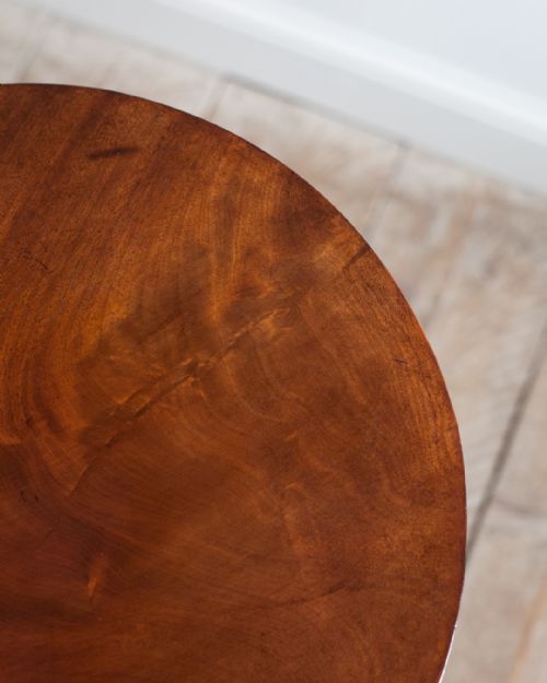 WILLIAM IV MAHOGANY PEDESTAL LAMP TABLE - ADDITIONAL PHOTO 3