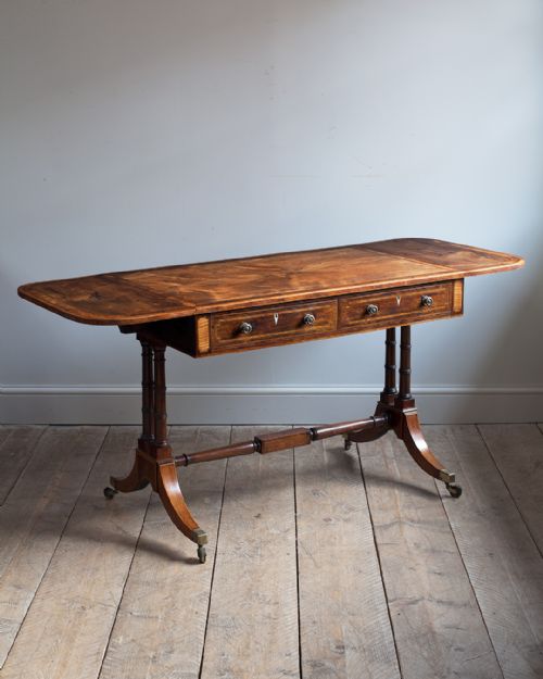 stunning regency rosewood sofa table - CATEGORY: ANTIQUE TABLES - DATED 19TH CENTURY