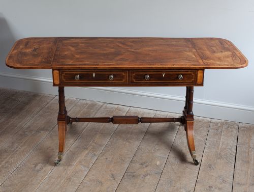 STUNNING REGENCY ROSEWOOD SOFA TABLE - ADDITIONAL PHOTO 2