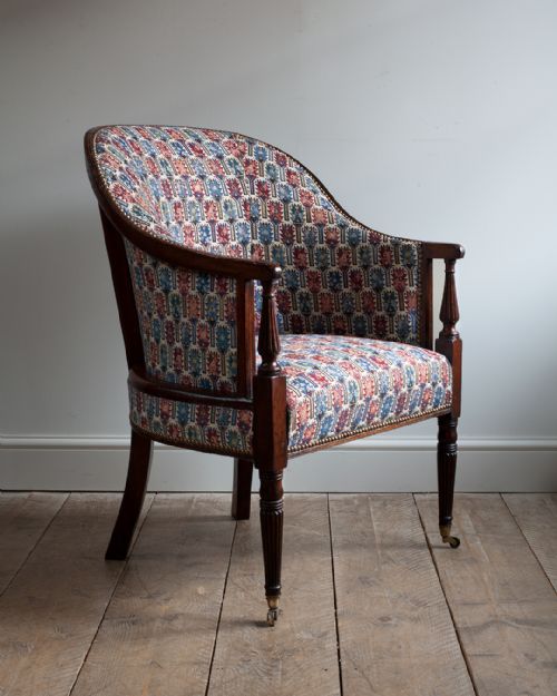 george iii mahogany tub armchair - CATEGORY: ANTIQUE CHAIRS - DATED GEORGIAN
