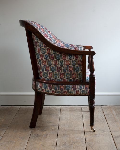 GEORGE III MAHOGANY TUB ARMCHAIR - ADDITIONAL PHOTO 2