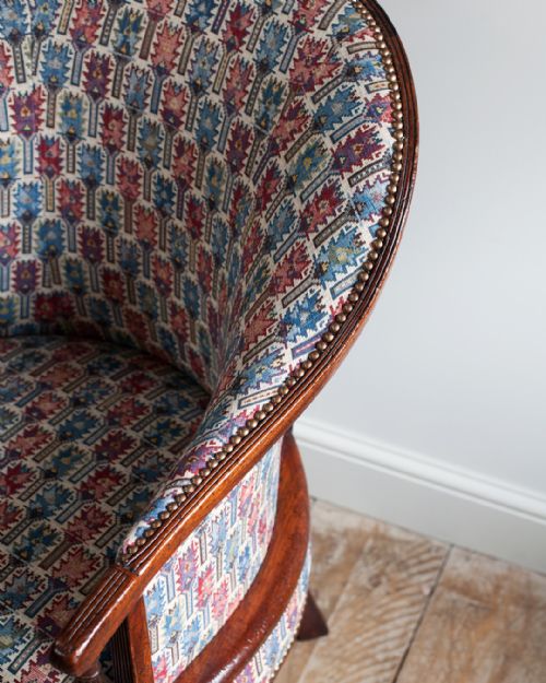 GEORGE III MAHOGANY TUB ARMCHAIR - ADDITIONAL PHOTO 4
