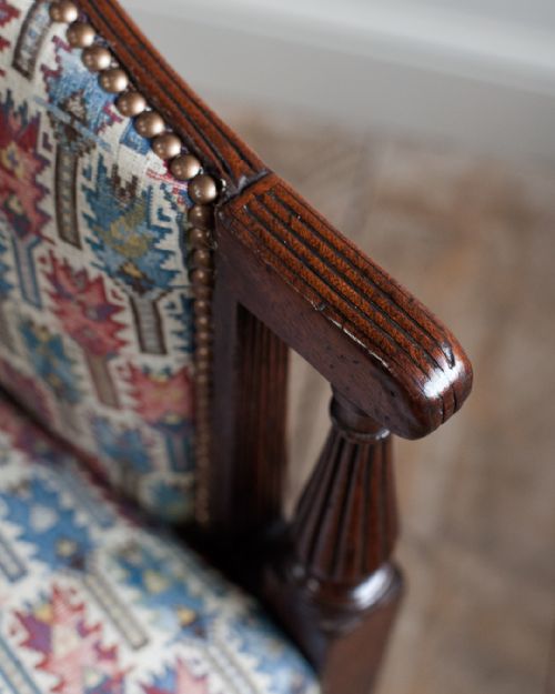 GEORGE III MAHOGANY TUB ARMCHAIR - ADDITIONAL PHOTO 7