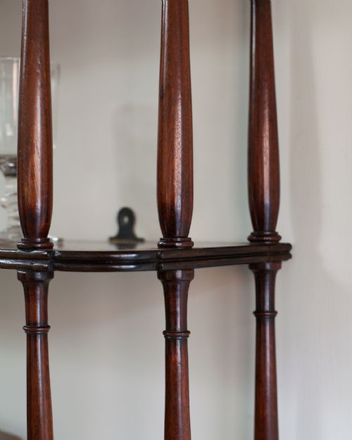 19TH CENTURY MAHOGANY WALL SHELVES - ADDITIONAL PHOTO 3