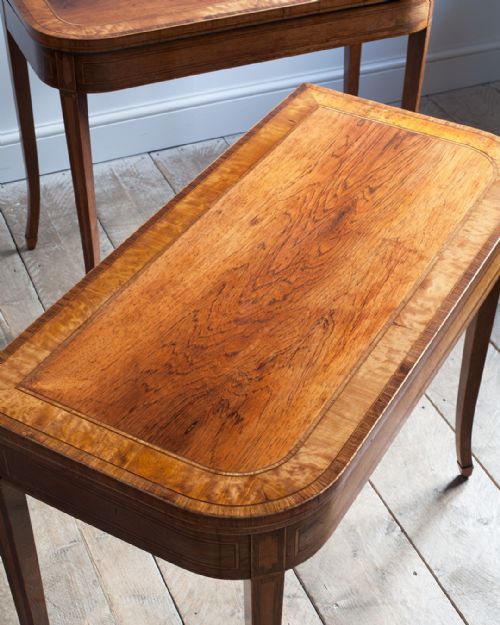 PAIR OF SHERATON PERIOD ROSEWOOD CARD TABLES - ADDITIONAL PHOTO 2