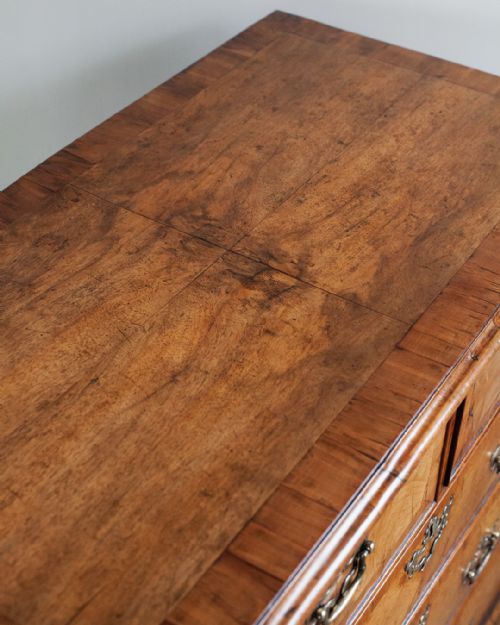 GEORGE II WALNUT AND FRUITWOOD CHEST OF DRAWERS - ADDITIONAL PHOTO 3