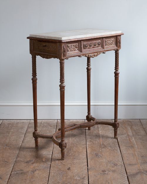 19th century french walnut console table - CATEGORY: ANTIQUE TABLES - DATED 19TH CENTURY