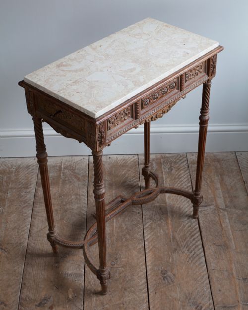 19TH CENTURY FRENCH WALNUT CONSOLE TABLE - ADDITIONAL PHOTO 1