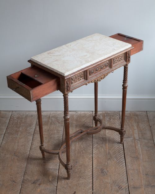 19TH CENTURY FRENCH WALNUT CONSOLE TABLE - ADDITIONAL PHOTO 8