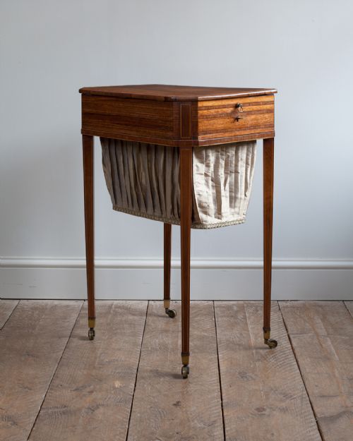 regency rosewood octagonal work table - CATEGORY: ANTIQUE TABLES - DATED REGENCY
