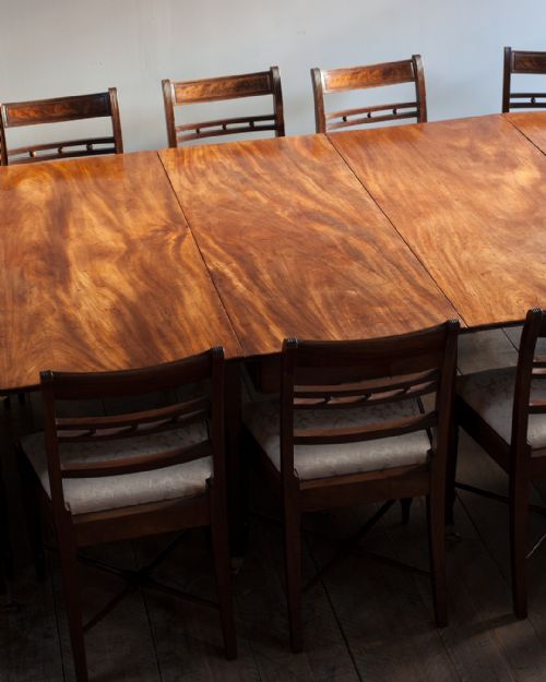 GEORGE III MAHOGANY EXTENDING DINING TABLE - ADDITIONAL PHOTO 6