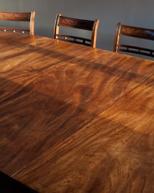 GEORGE III MAHOGANY EXTENDING DINING TABLE - ADDITIONAL PHOTO 8