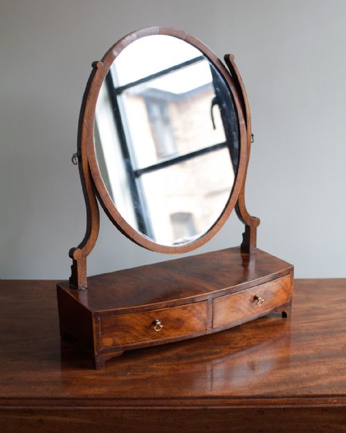 GEORGE III MAHOGANY TOILET MIRROR - ADDITIONAL PHOTO 2