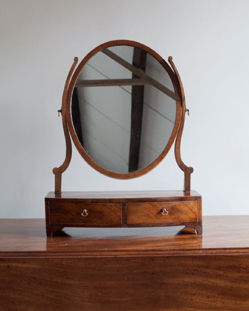 GEORGE III MAHOGANY TOILET MIRROR - ADDITIONAL PHOTO 5
