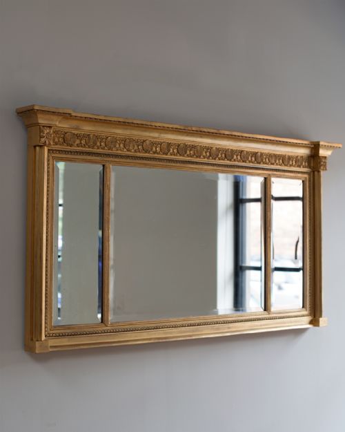 LATE 19TH CENTURY GILT OVERMANTEL MIRROR - ADDITIONAL PHOTO 1