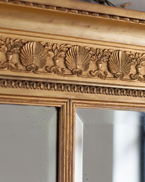 LATE 19TH CENTURY GILT OVERMANTEL MIRROR - ADDITIONAL PHOTO 2