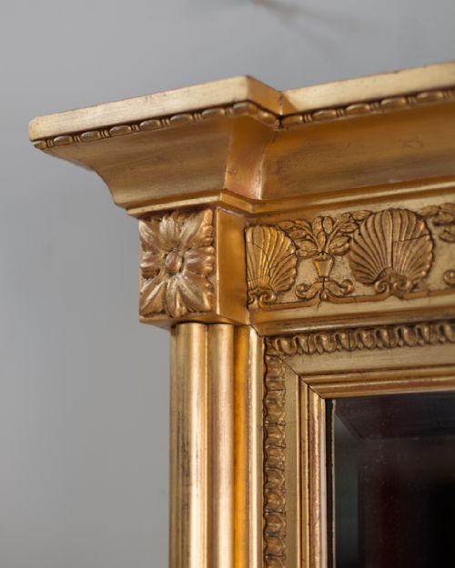 LATE 19TH CENTURY GILT OVERMANTEL MIRROR - ADDITIONAL PHOTO 4