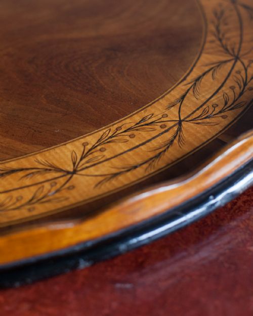 GEORGIAN MAHOGANY OVAL TRAY - ADDITIONAL PHOTO 4