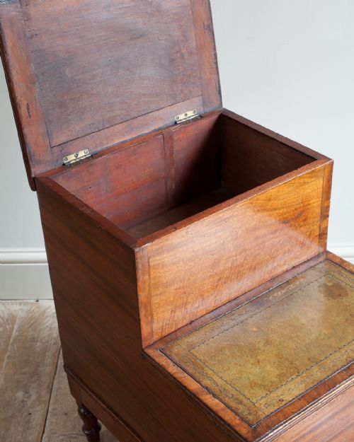 REGENCY MAHOGANY LIBRARY STEPS - ADDITIONAL PHOTO 8