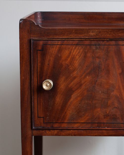 MATCHED PAIR OF GEORGE IV MAHOGANY POT CUPBOARDS - ADDITIONAL PHOTO 5