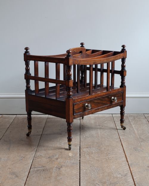 regency rosewood canterbury - CATEGORY: ANTIQUE FURNITURE - DATED 19TH CENTURY