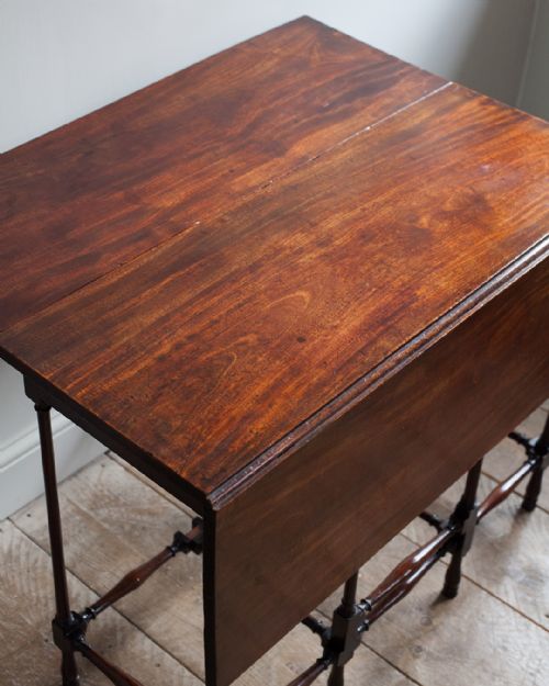 GEORGE III MAHOGANY 'SPIDER LEG' TABLE - ADDITIONAL PHOTO 6