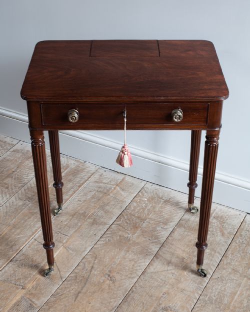 REGENCY MAHOGANY CHAMBER WRITING TABLE - ADDITIONAL PHOTO 1