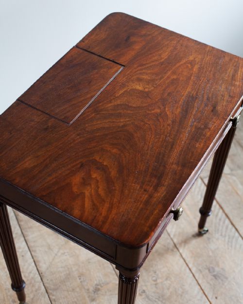 REGENCY MAHOGANY CHAMBER WRITING TABLE - ADDITIONAL PHOTO 2