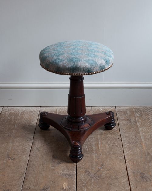 WILLIAM IV MAHOGANY PIANO STOOL - ADDITIONAL PHOTO 1