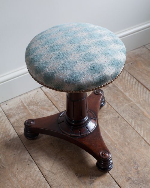 WILLIAM IV MAHOGANY PIANO STOOL - ADDITIONAL PHOTO 2