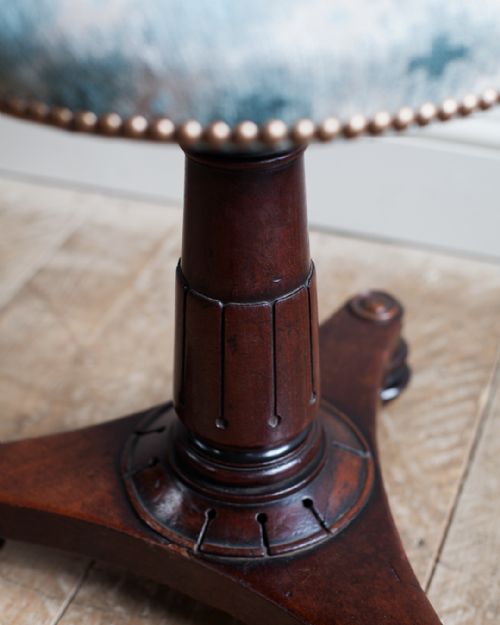 WILLIAM IV MAHOGANY PIANO STOOL - ADDITIONAL PHOTO 5