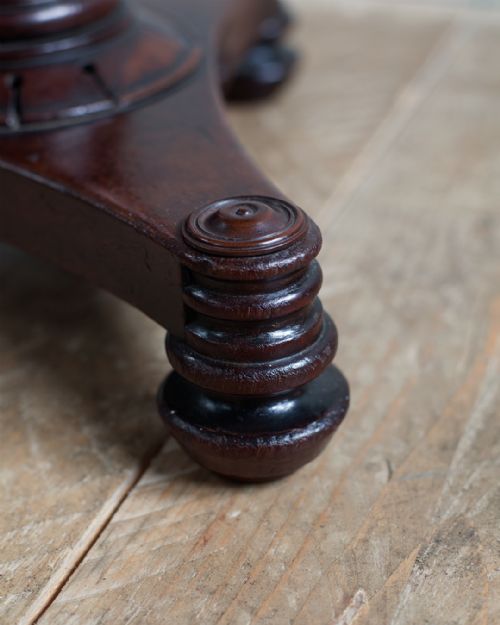 WILLIAM IV MAHOGANY PIANO STOOL - ADDITIONAL PHOTO 6
