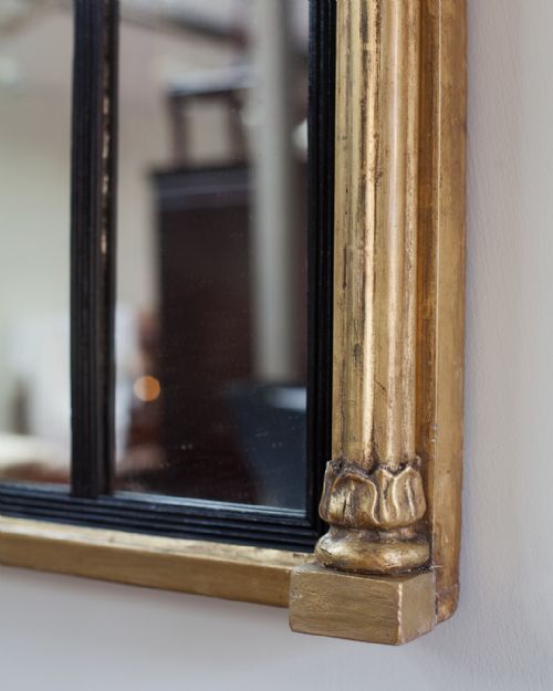 SMALL REGENCY GILT OVERMANTEL MIRROR - ADDITIONAL PHOTO 3